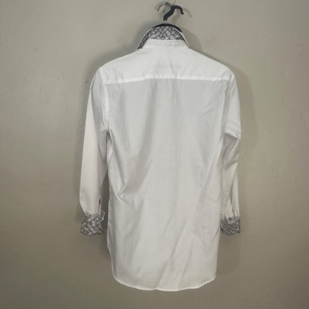 Robert Graham Contrast Long Sleeve Shirt Small Gently worn 100% cotton - Picture 5 of 7